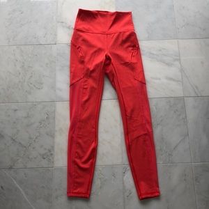 Hot coral pink lululemon leggings